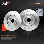 Front Drilled Brake Rotors & Ceramic Pads for Infiniti Q50 (2014–2023)