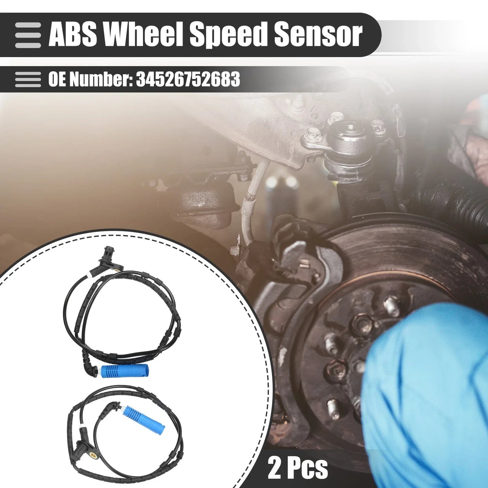 Rear Left Right ABS Sensors for BMW 325Ci (2001-2006)