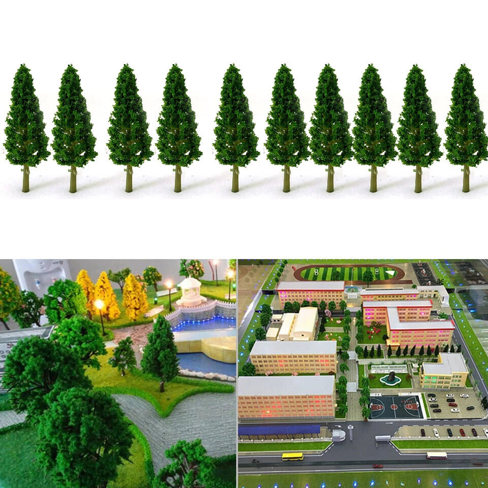 50Pcs 2.28" Model Trees for Diorama Park Train Railroad Landscape