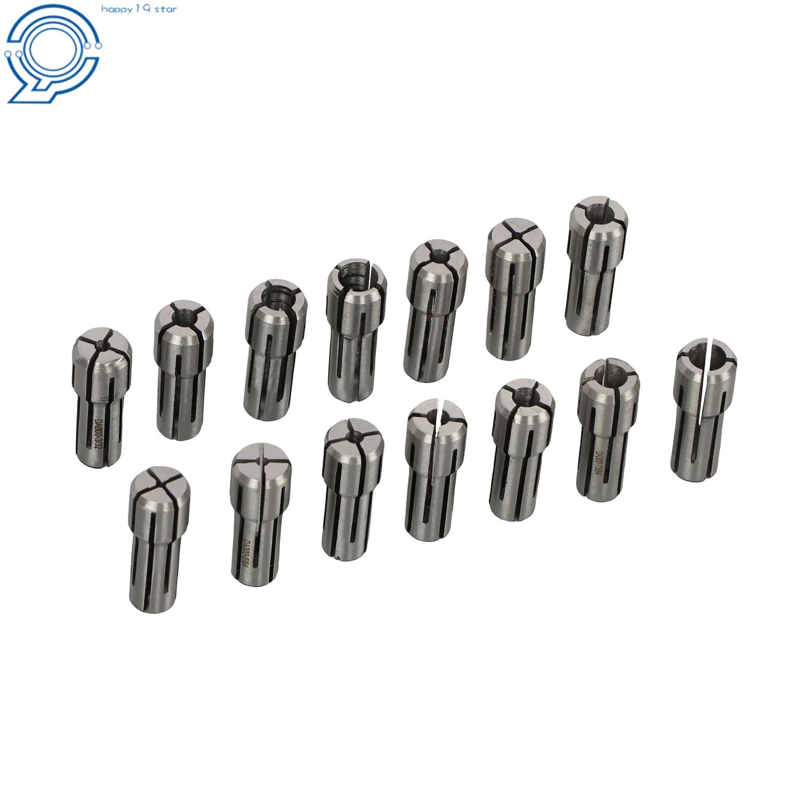 14 Pack Double Angle Collets for Tool Holder (3/64 to 1/4 Inch)
