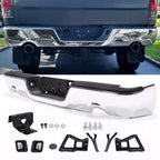 Rear Step Bumper for Dodge Ram 1500 (2009–2018, 2019–2023) w/ Dual Exhaust