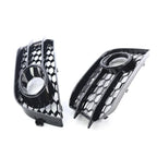 Fog Lamp Grill Cover for Audi A1 2010-2014 ( Gloss Black)