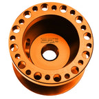 6-Hole Hub Adaptor for Mitsubishi Eclipse/Lancer (1G 2G) - Orange Aluminum