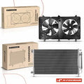 A/C Condenser and Dual Cooling Fan Kit for Honda Accord (2003–2007)