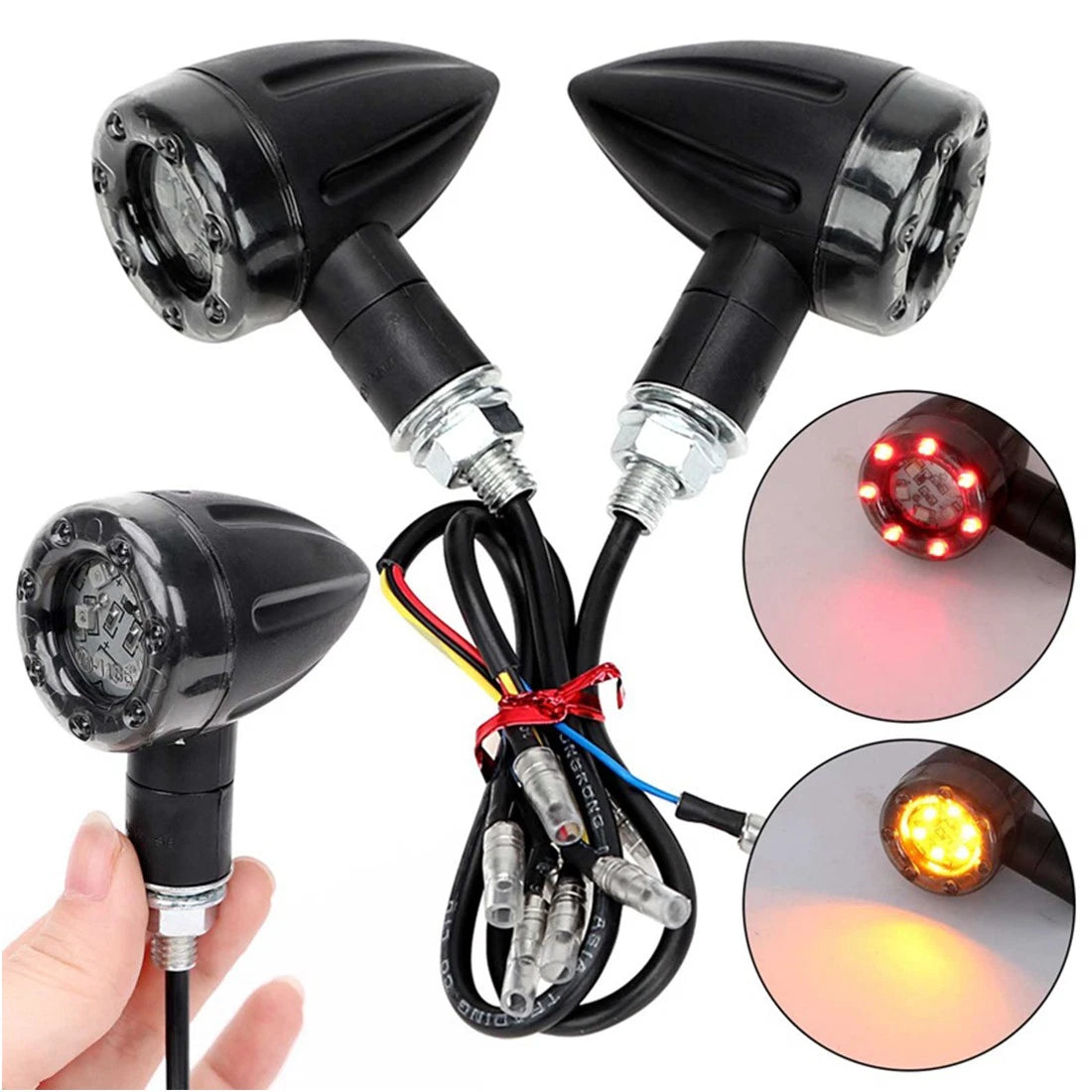 4X LED Turn Signals for Harley Sportster XL 1200 883 (2004–2023)