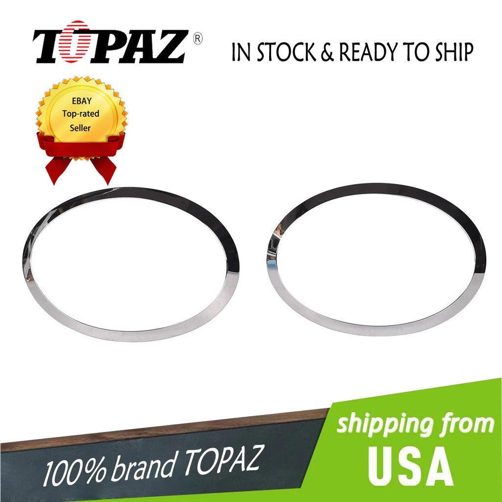 Set of 2 Chrome Headlight Trim Rings for Mini Cooper (2014–2024)