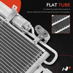 A/C Condenser with Receiver Drier & Bracket for Benz W211 W212 C216 R230
