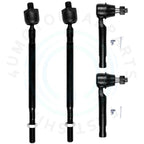 Set of 4 Tie Rod Ends for Nissan Quest (2004–2009)