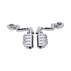 Foot Pegs 1-1/4" Engine Guard Mounts Clamps for Harley Touring Dyna