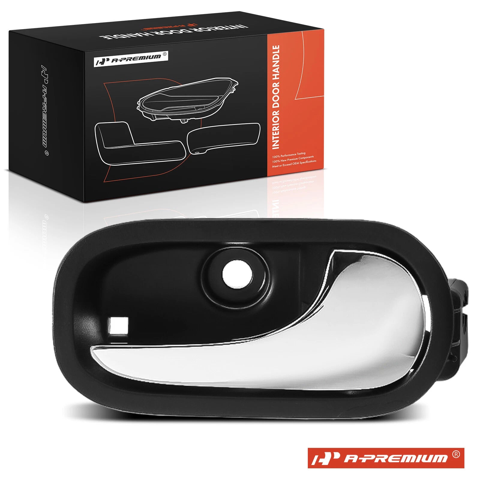 Rear Right Plastic Interior Door Handle for Chevy Malibu (2008–2012)