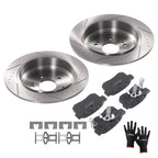 Rear Brake Rotors & Ceramic Pads Kit for Acura RDX (2010–2018) / Honda CR-V (2005–2016)