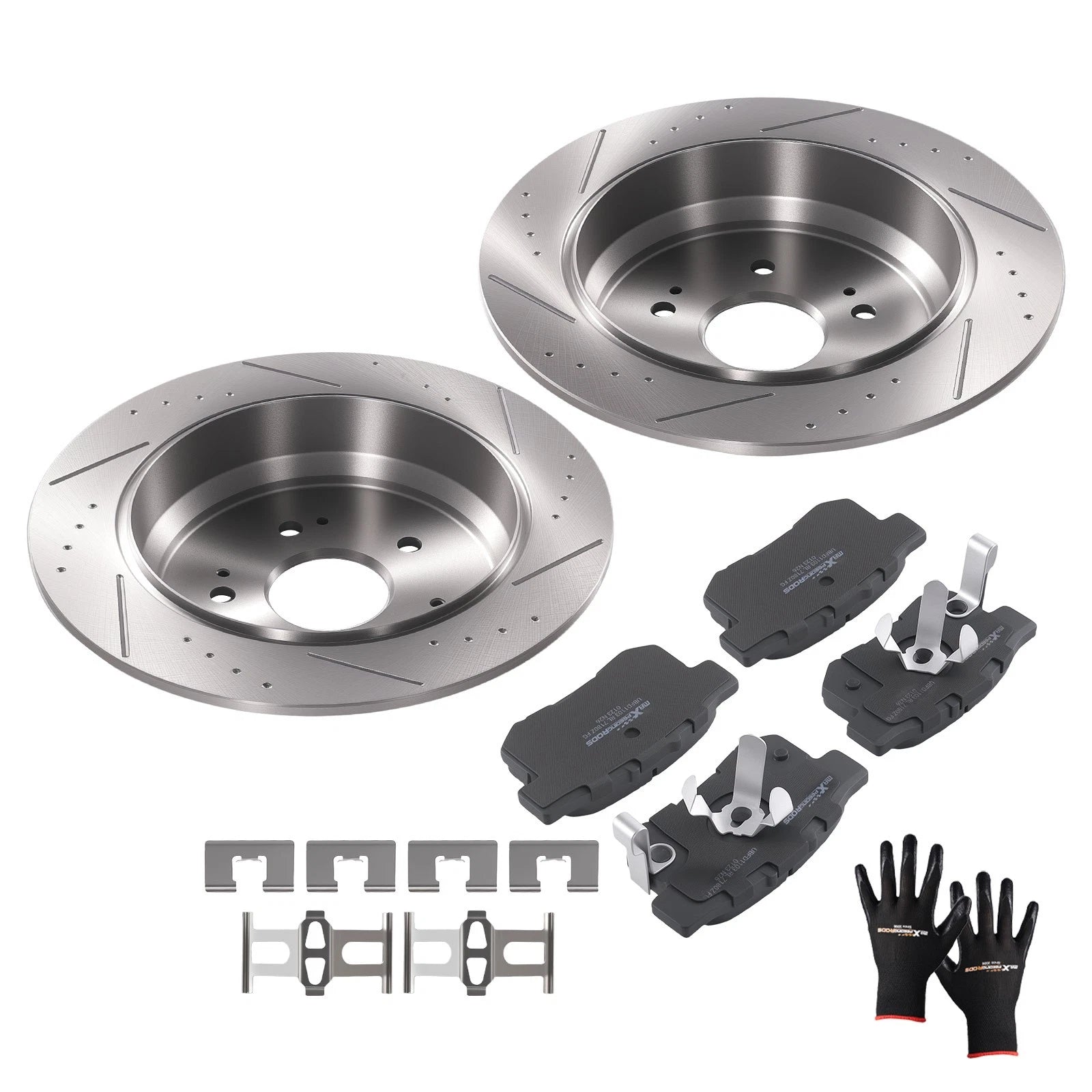 Rear Brake Rotors & Ceramic Pads Kit for Acura RDX (2010–2018) / Honda CR-V (2005–2016)