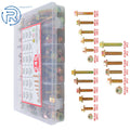 Flange Hexagon Screw Bolts and Nuts Kit for Universal Use (M6/M8/M10)