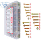 Flange Hexagon Screw Bolts and Nuts Kit for Universal Use (M6/M8/M10)