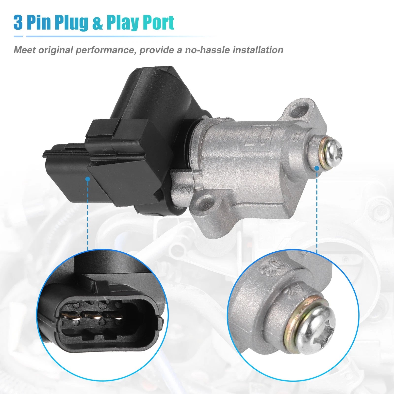 Idle Air Control Valve for Kia Rio (2006–2011) No. 3515026960