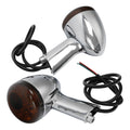 Chrome LED Rear Turn Signal Lights for Harley Sportster 883 XL1200 (1992-Up)