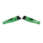 2X Green Passenger Rear Footpegs for Honda CBR600RR (2003–2019), CBR1000RR (2004–2019), CBR600 F4/F4i (1999–2006)