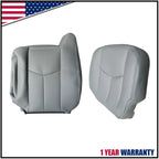 Leather Seat Cover for Chevy Silverado GMC Sierra (2003–2006) Gray 922