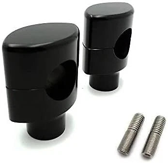 1 1/4in Hefty Handlebar Riser 2" Rise Black for DNA Paughco Springer Chopper Bob