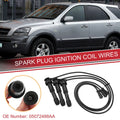 3X Spark Plug Wire Ignition Coil Cable No. 2746039800 for Kia Sorento (2003–2006)