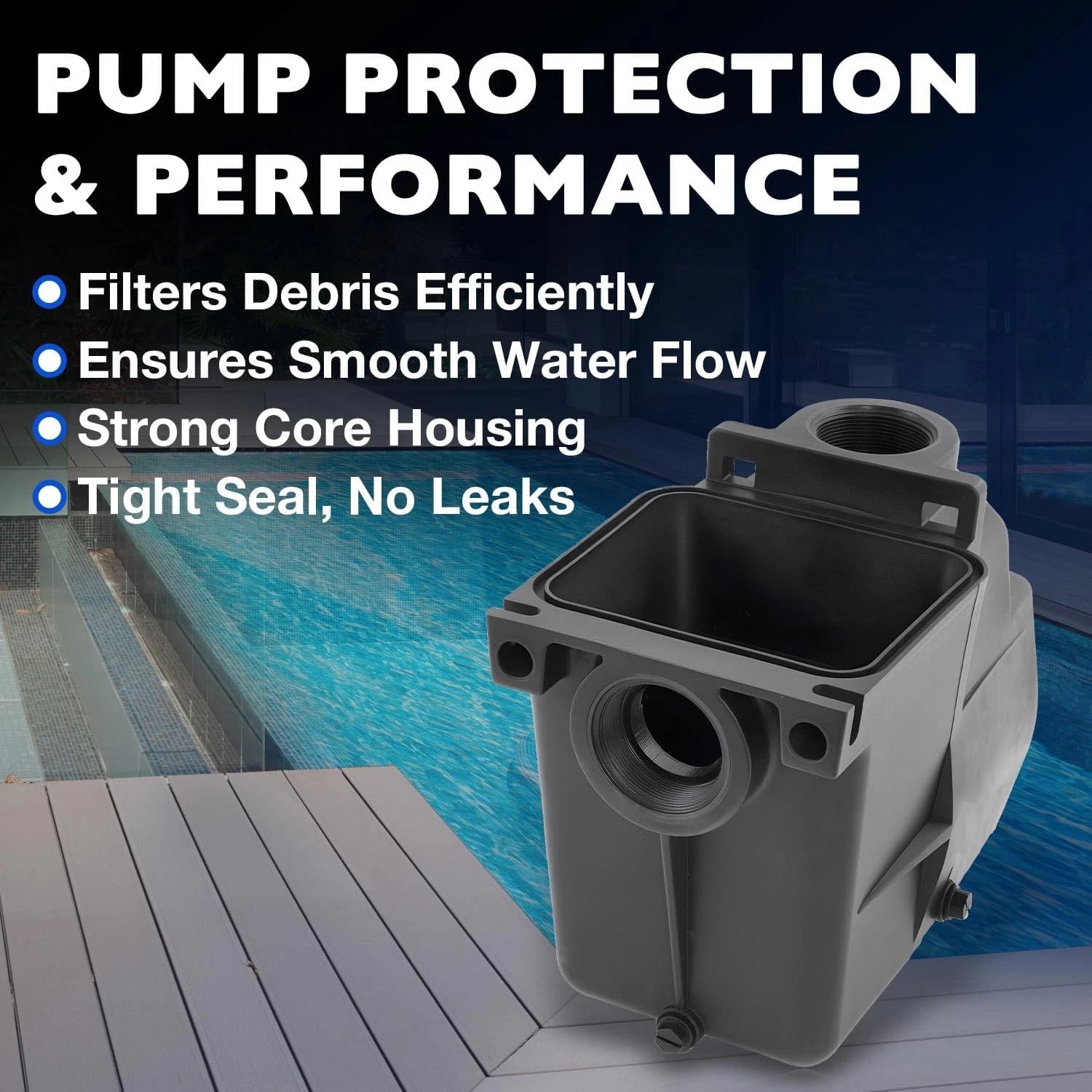 2" x 2" Pool Pump Strainer Housing for Hayward SP1600X & SP2600X (SPX1620AA)