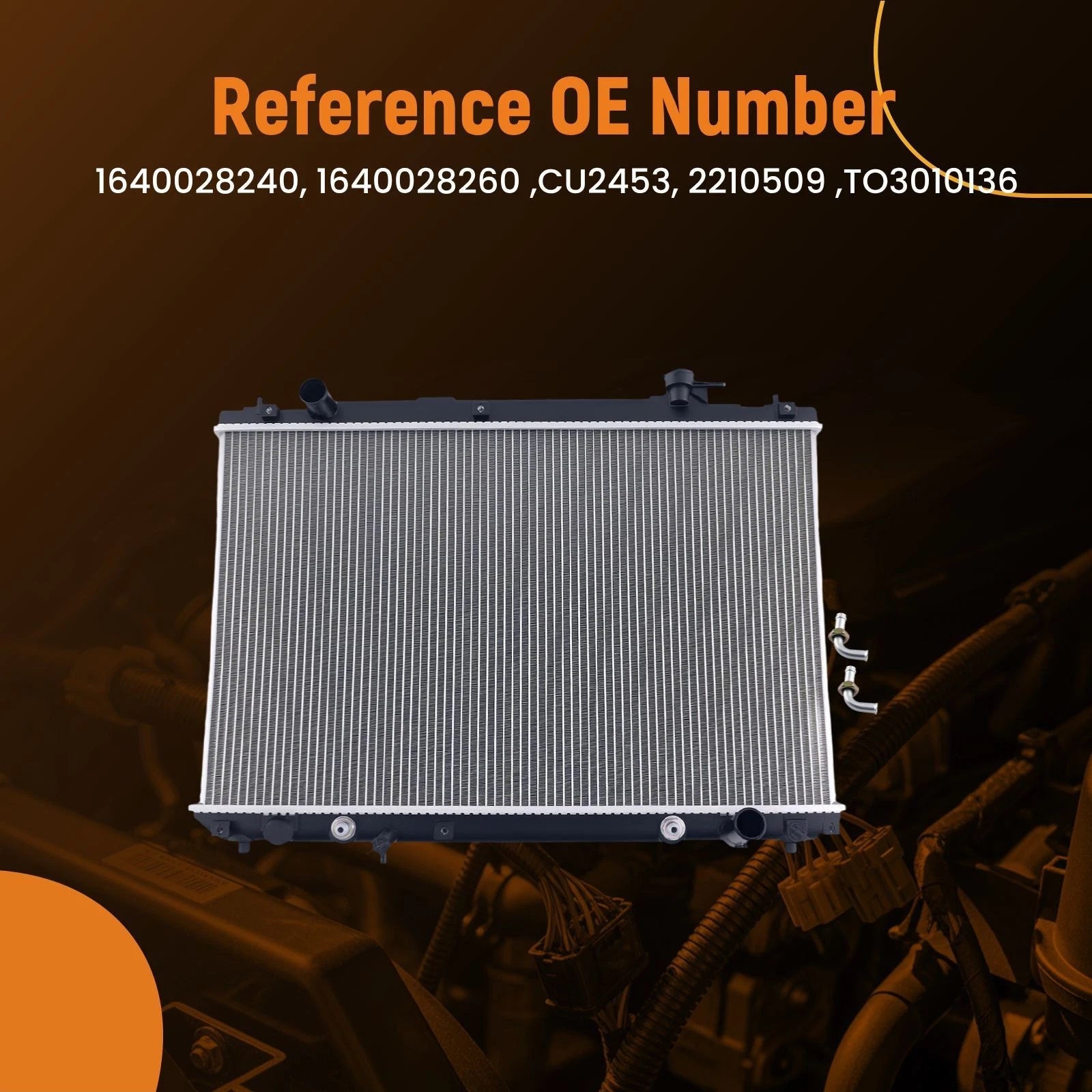 Aluminum Radiator for Toyota Highlander (2001–2007)