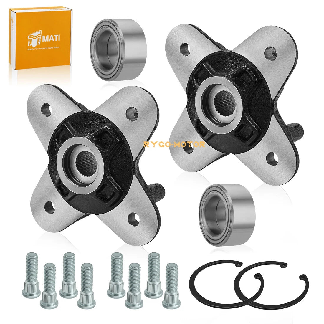 2X Front/Rear Wheel Hub & Bearing Kit for Polaris Sportsman XP 1000 (2020–2025)