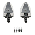 2X Ignition Coil & 4X Iridium TT Spark Plug Kit for Mercedes W202 C220 (1994–2000)