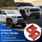 Front Tow Hooks for Toyota Tacoma 4Runner Land Cruiser 250 (2024–2026) Orange