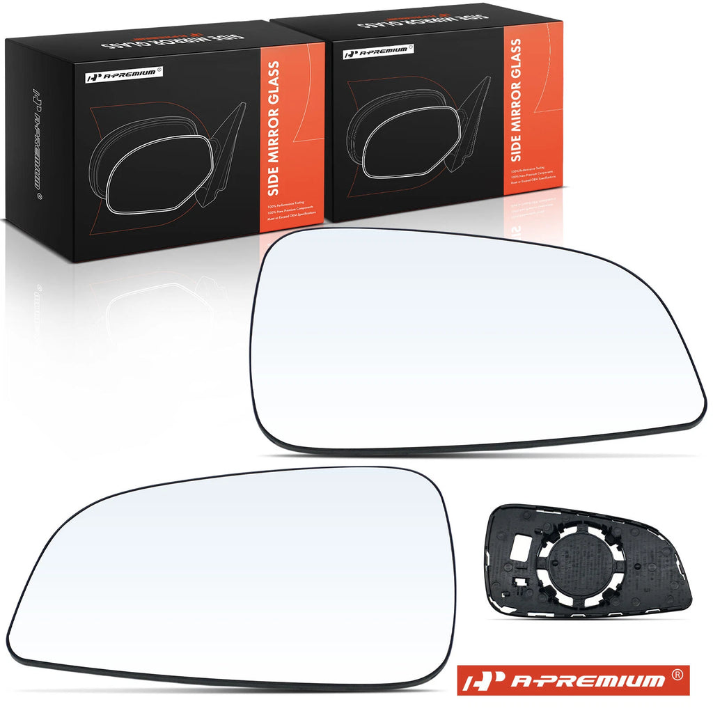 Manual Mirror Glass Pair for Chevrolet Malibu (2008–2012) Saturn Aura