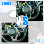 Steering Wheel Cover Trim for Nissan Altima (2019–2022) - Silver Tone ABS