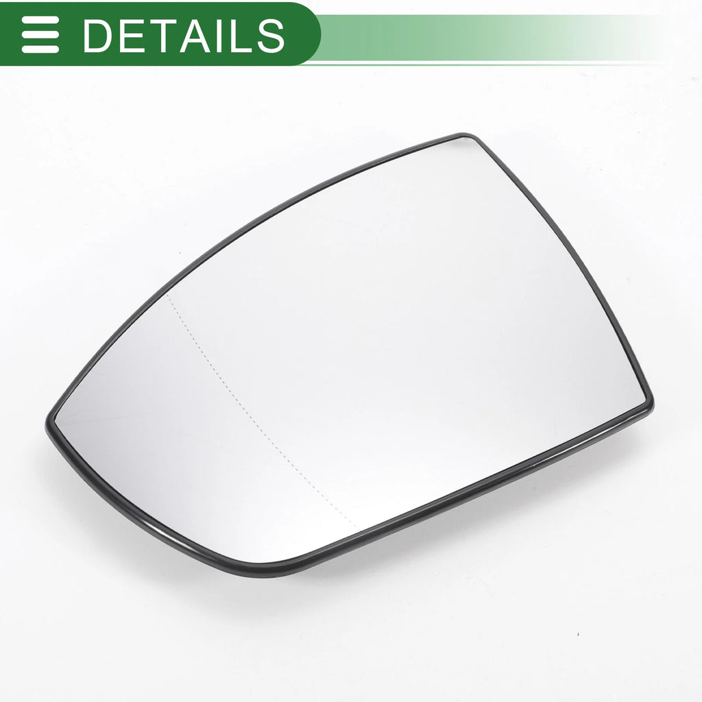Left Side Heated White Mirror Glass for Ford EcoSport (2013–2023)
