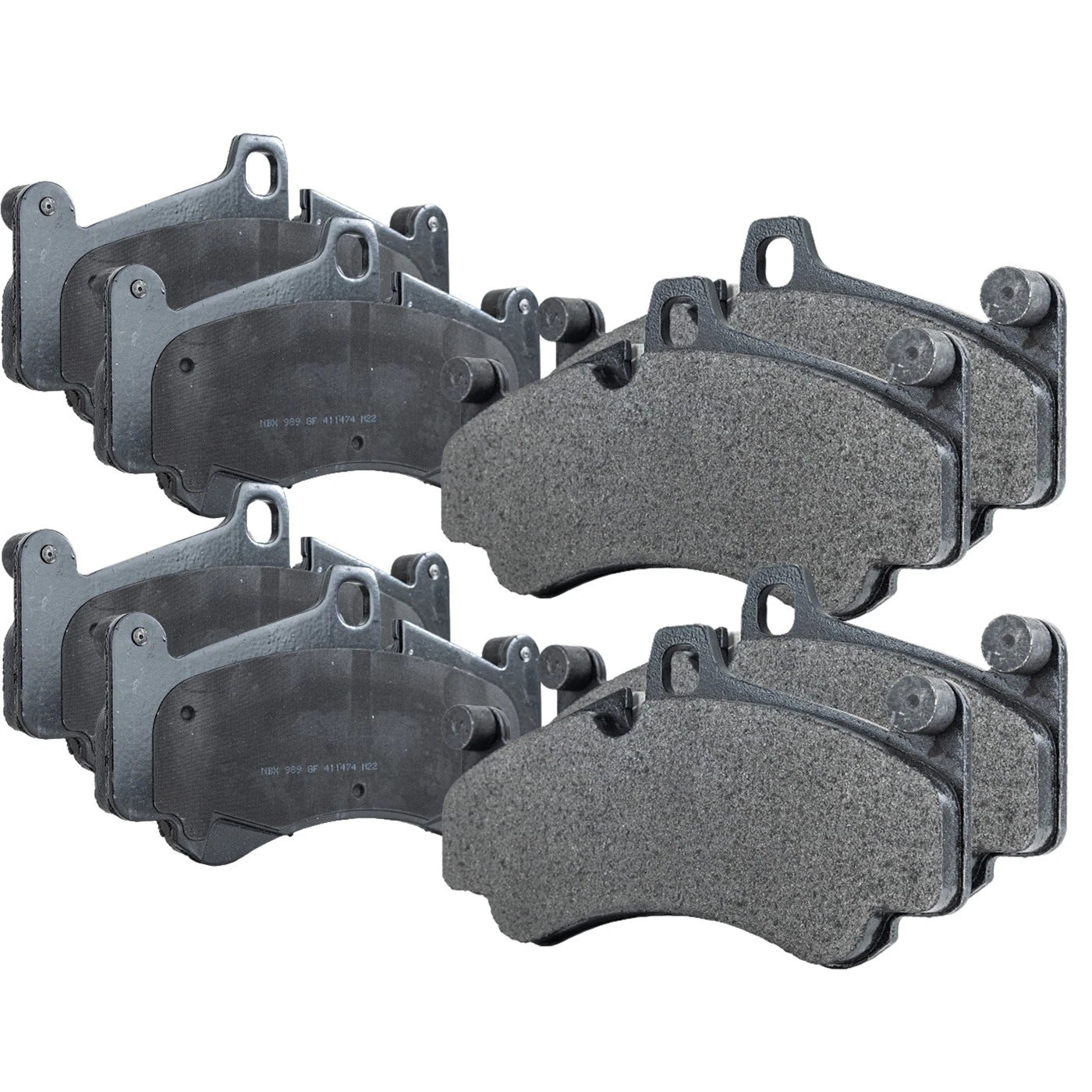 Set of 4 NAO Brake Pads for Porsche Carrera GT (2004–2005)