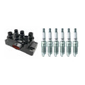 Set of 6 Hitachi Ignition Coils & NGK Platinum Spark Plugs for Explorer Sport Ranger (1991–2010)