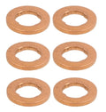 Set of 6 Lower Fuel Injector Seals for Audi Porsche Volkswagen