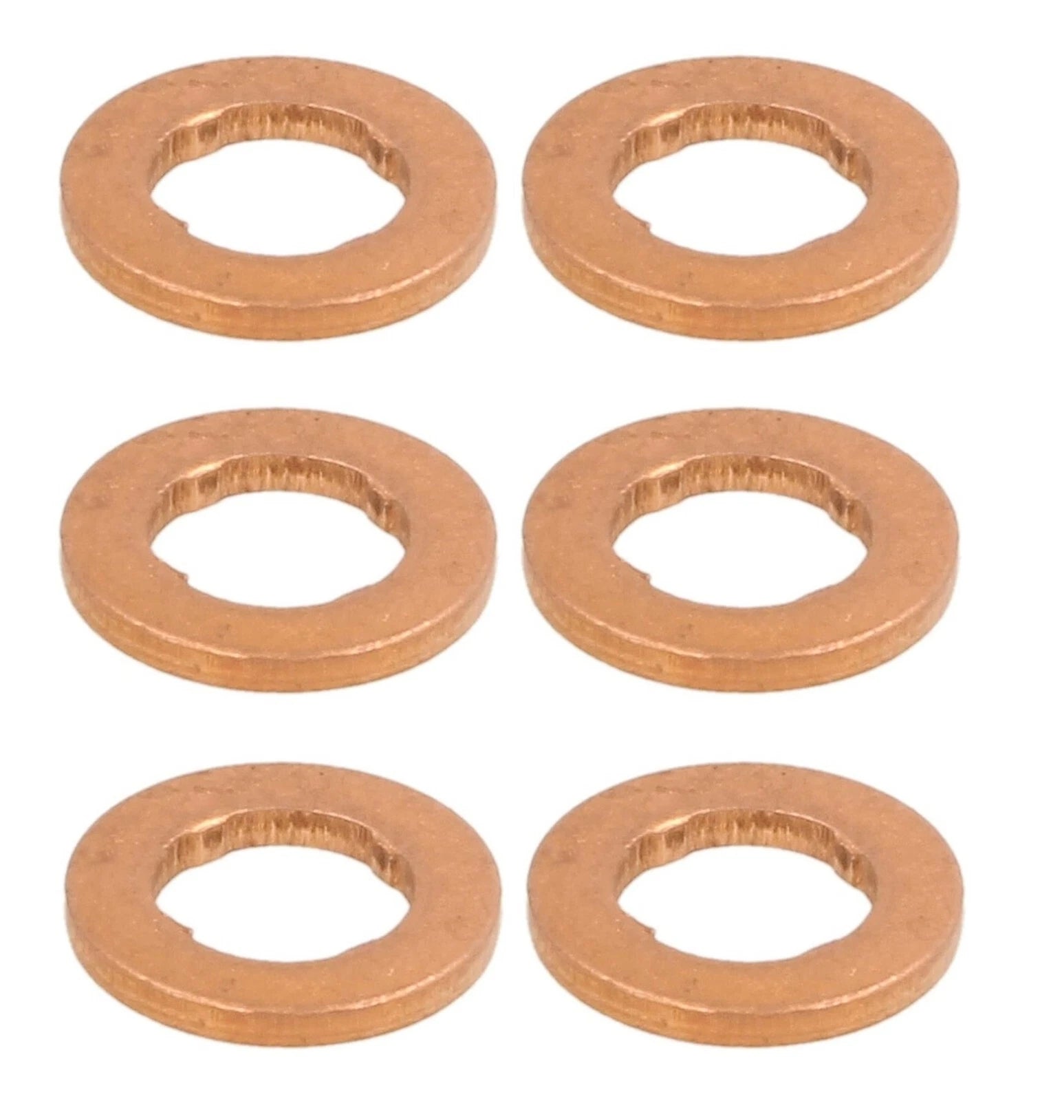 Set of 6 Lower Fuel Injector Seals for Audi Porsche Volkswagen