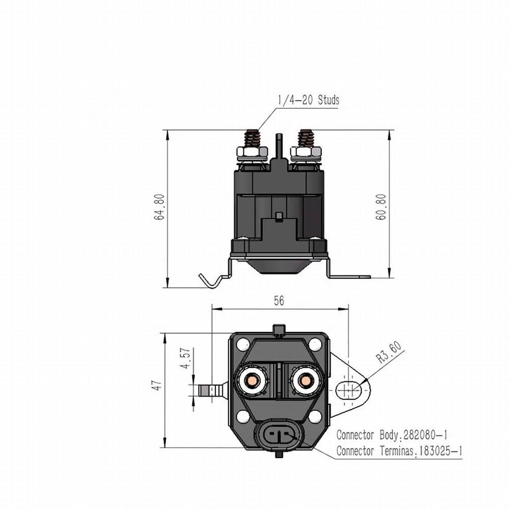 12V Solenoid Valve for ATV Utility Vehicle Snowmobile Golf Cart