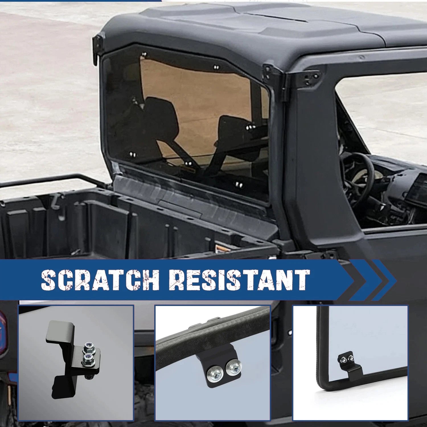 Tinted Rear Windshield for Can-Am Defender HD / MAX HD (2016–2023)