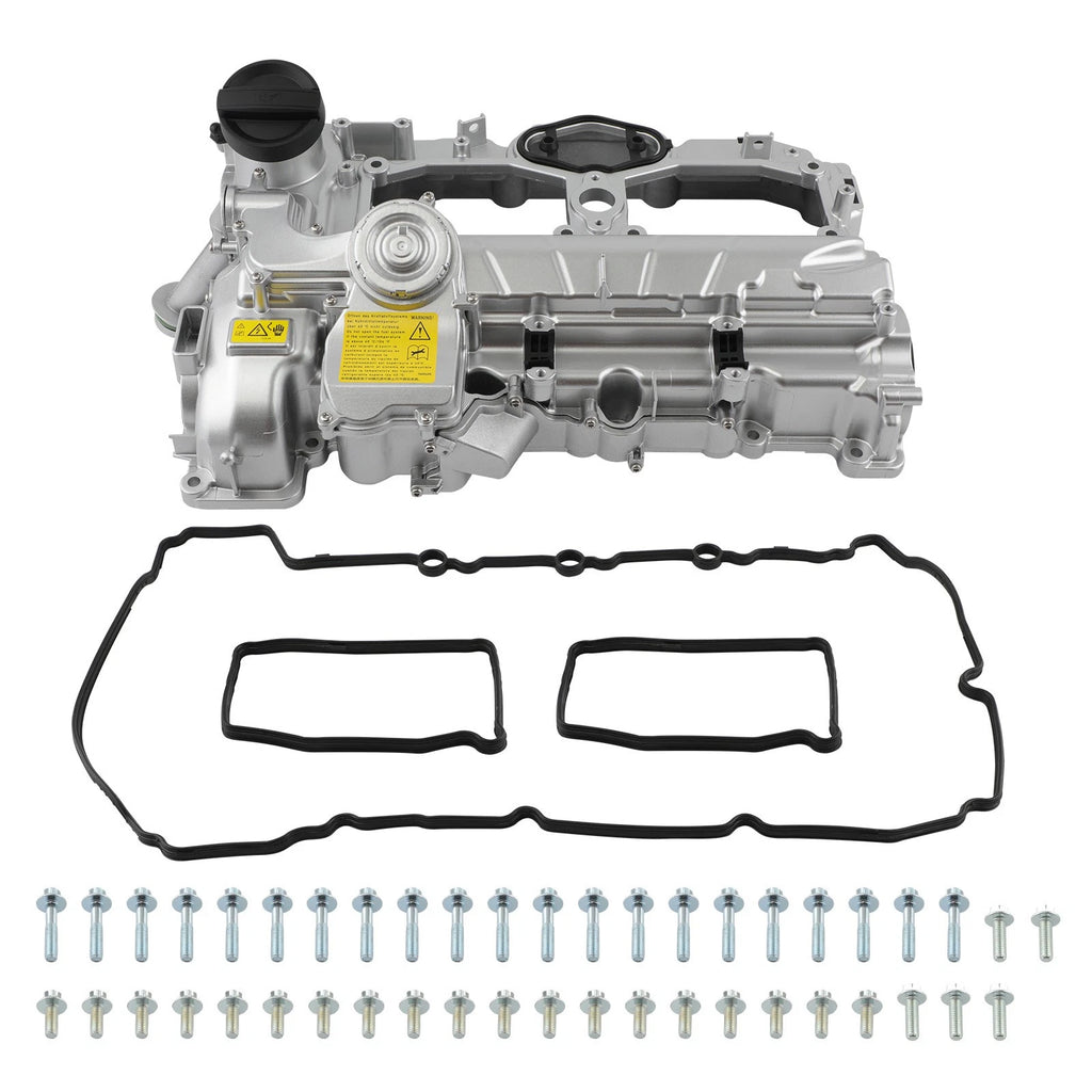 Aluminum Valve Cover w/ Gasket for BMW 320i 328i 528i X3 X5 X1 Z4 (2012–2018)