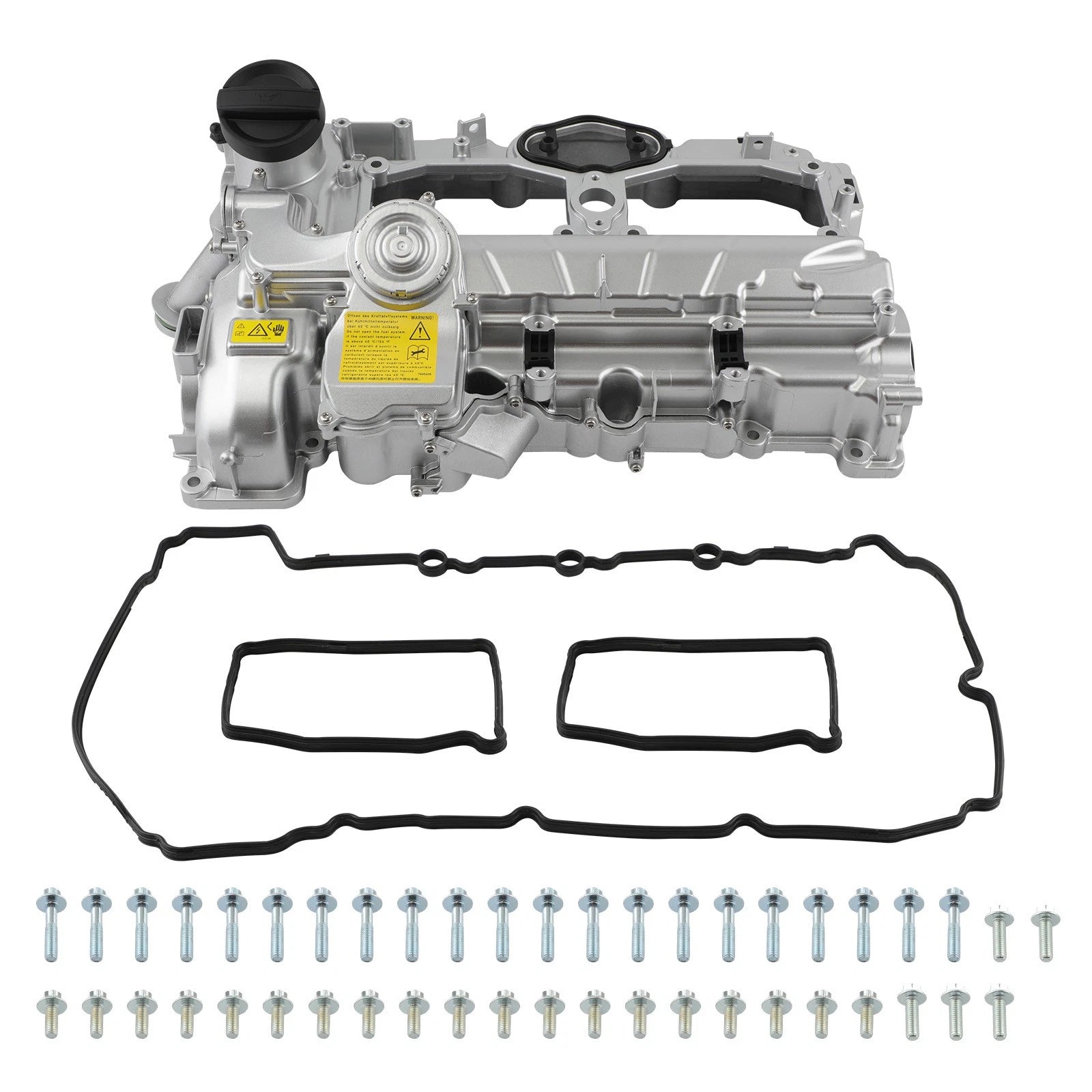 Aluminum Valve Cover w/ Gasket for BMW 320i 328i 528i X3 X5 X1 Z4 (2012–2018)