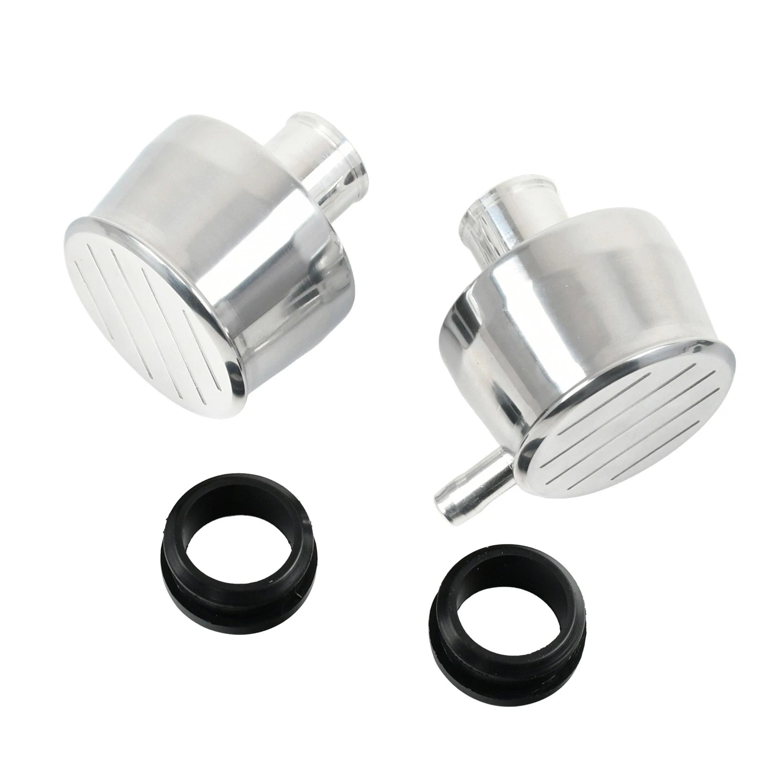Aluminum Ball Milled Valve Cover Breather w/ Grommet for SBC BBC SBF BBF
