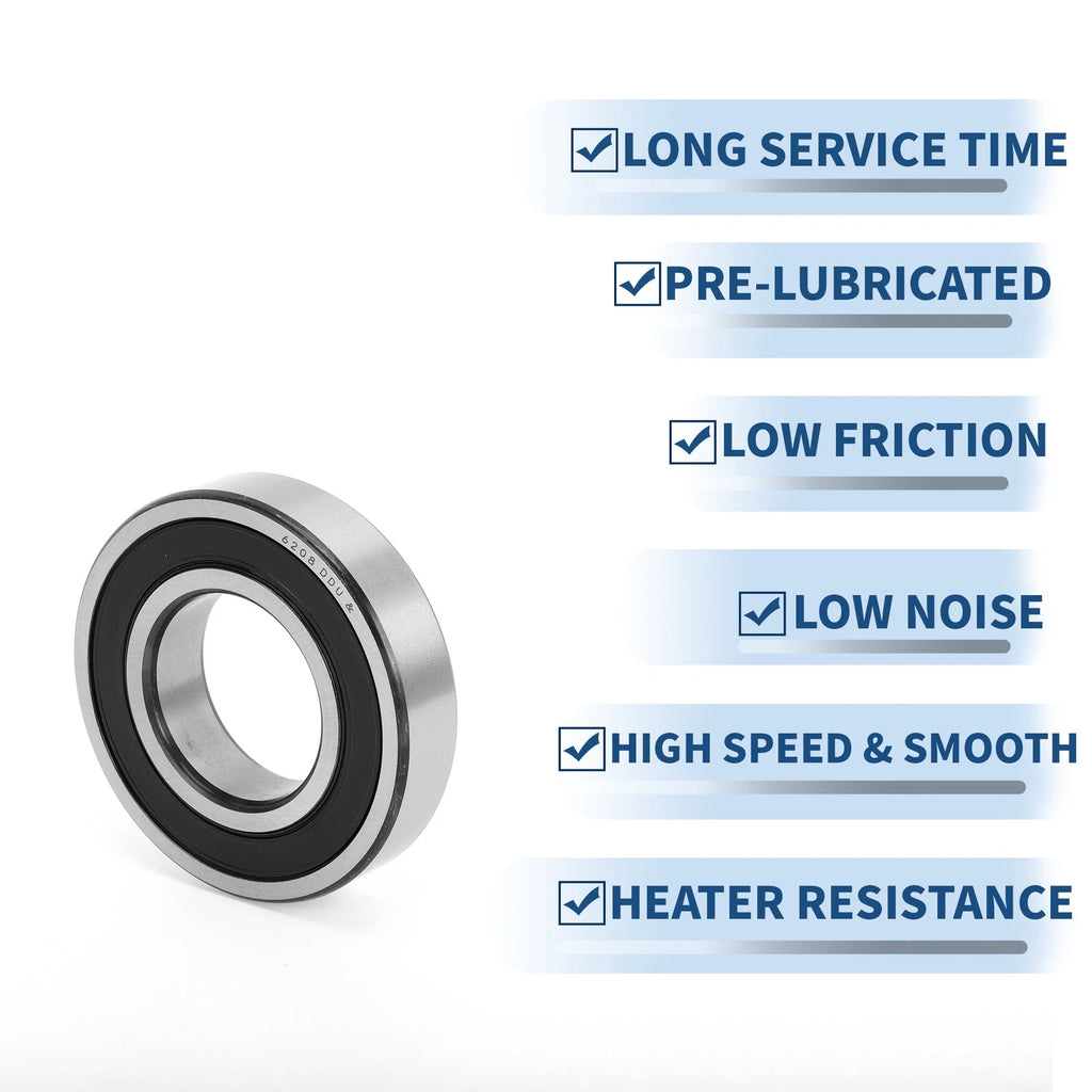 6208DDU Deep Groove Ball Bearing for Scooter Skateboard Wheel (40x80x18mm)