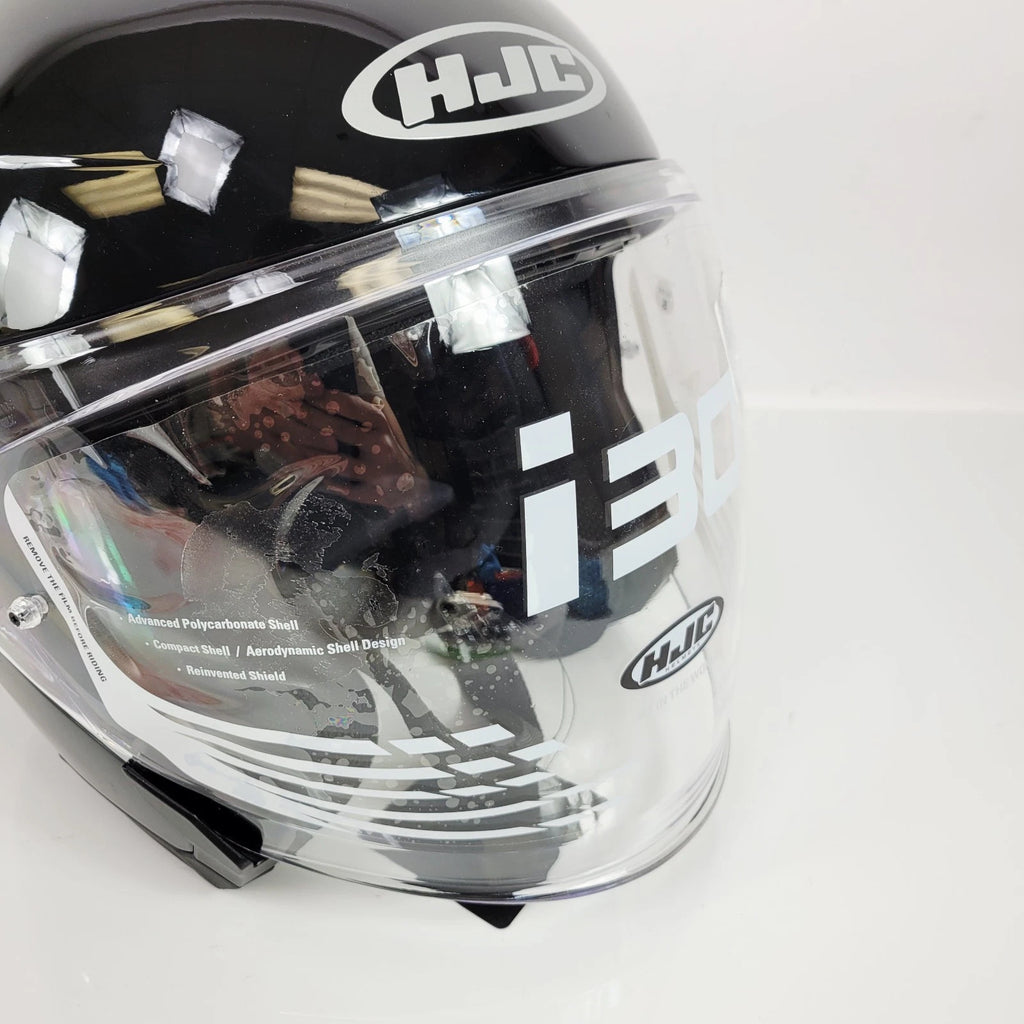 HJC i30 Open Face Helmet Gloss Black Size Small for Unisex (2023)