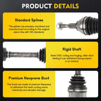 Front Driver CV Axle for Ford Fusion Lincoln MKZ (2014–2016)
