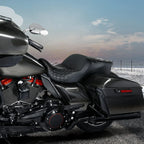 Black Rider Gel Seat for Harley Road King, Glide (2009-2023)