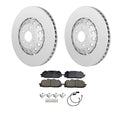 Bosch QuietCast Front Rotor & Akebono EURO Ceramic Brake Pad Kit for Audi A6 Quattro, Q7 (2005–2020)