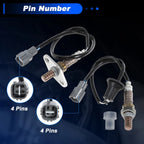 2X Oxygen Sensor for Toyota Corolla L4 1.8L (1998–2002)