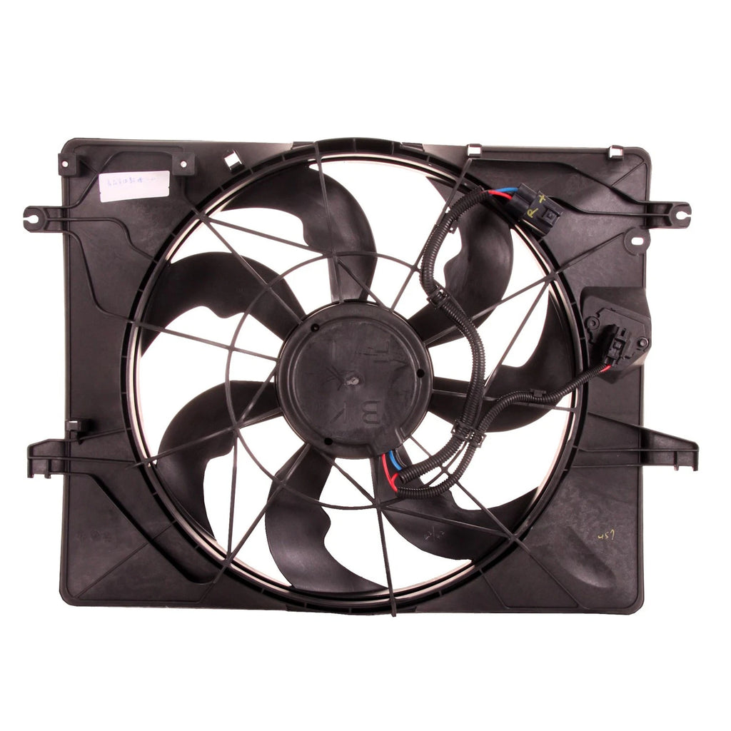 Replacement Radiator Fan Assembly w/Resistor For 2013-2015 Hyundai Genesis Coupe