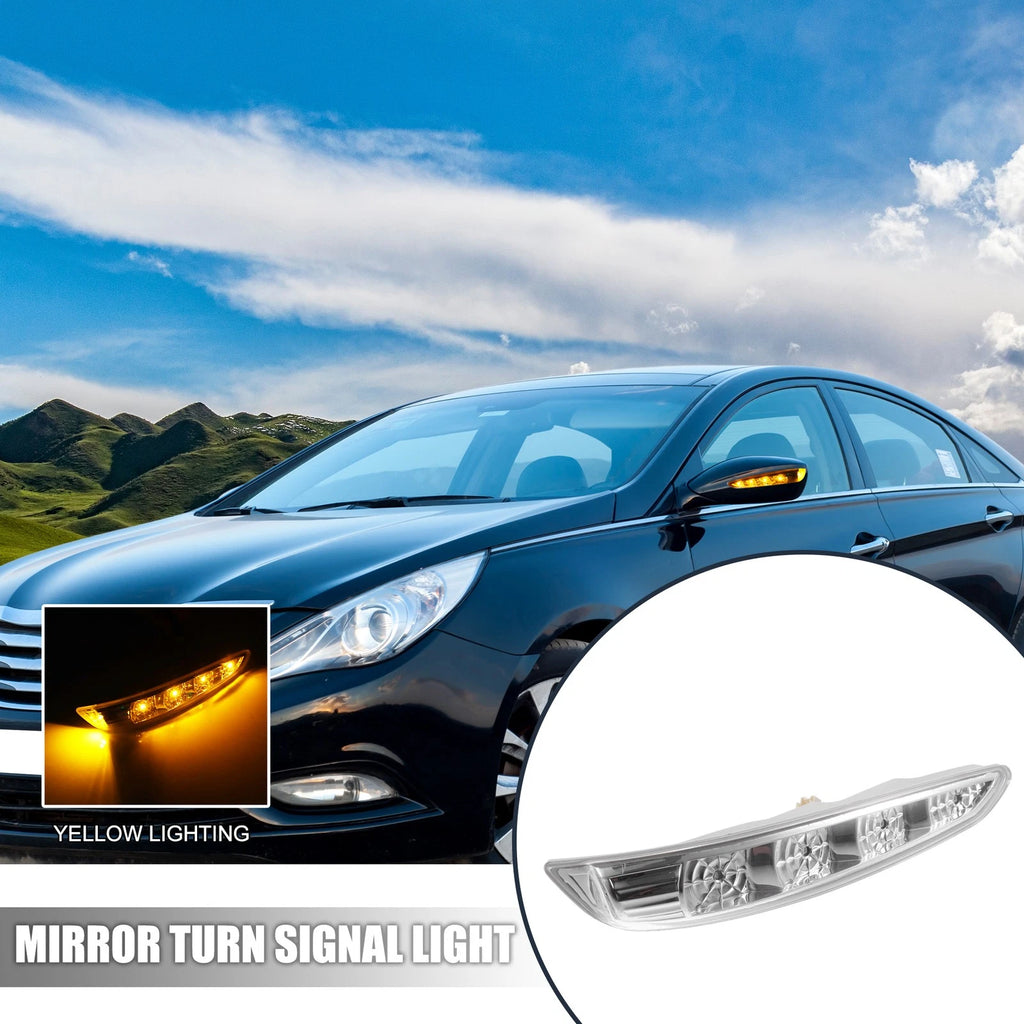 2X LED Front Side Mirror Turn Signal Light for Hyundai Sonata (2011–2014)