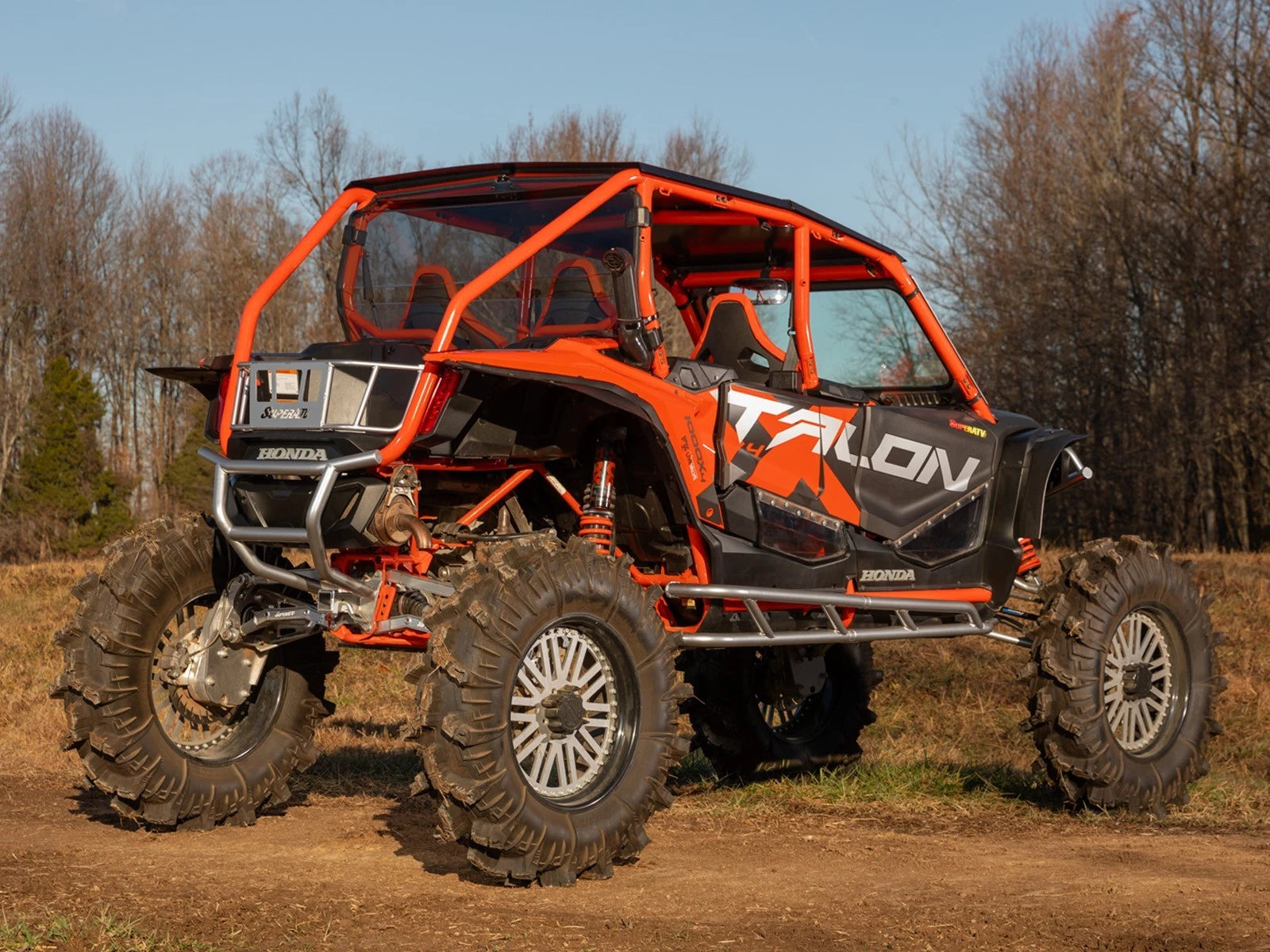Rear Dark Tinted Windshield for Honda Talon 1000X-4 (2020–Present)